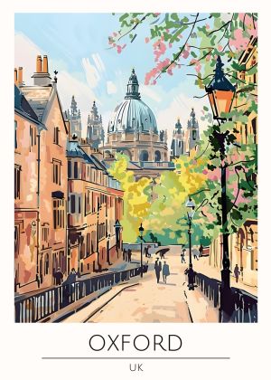 The Grandeur of Oxford: Architectural Beauty in the UK wall art