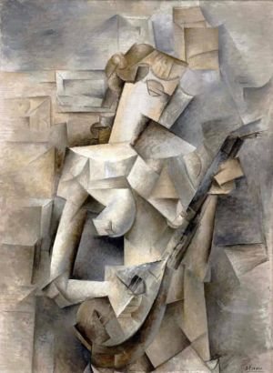 Pablo Picasso's Girl with a Mandolin, 1910 wall art