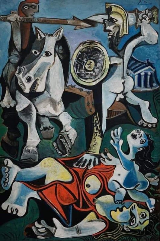 Pablo Picasso - The Rape of the Sabine Women (1963) premium reproduction