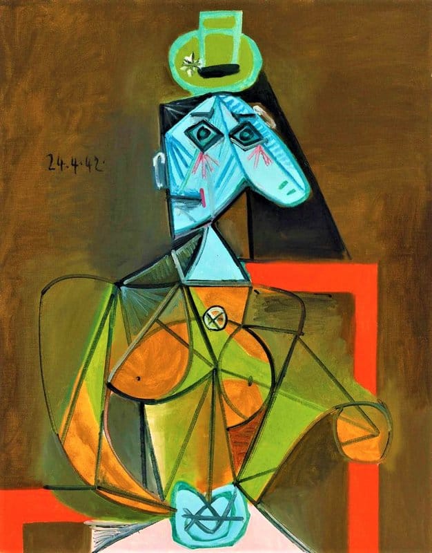 Pablo Picasso - Woman in an Armchair (Dora Maar) premium reproduction