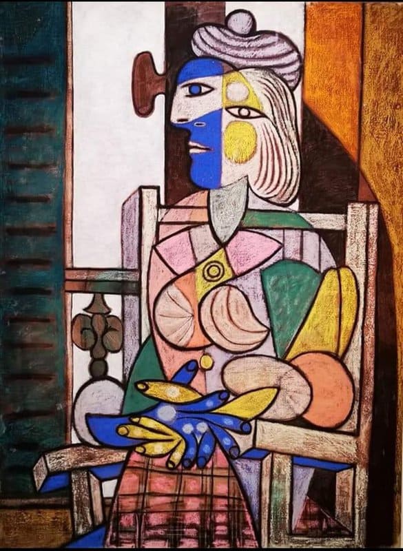 Pablo Picasso: Woman Seated Before The Window (1937) premium reproduction