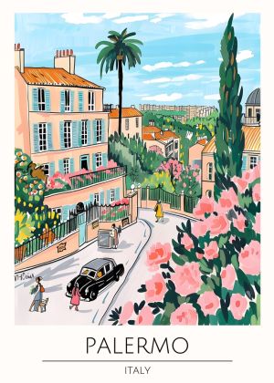 Charming Streets of Palermo wall art