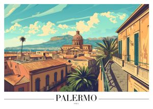 Palermo: A Serene Italian Panorama wall art