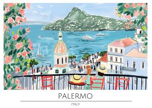 Sunny Day in Palermo, Italy wall art