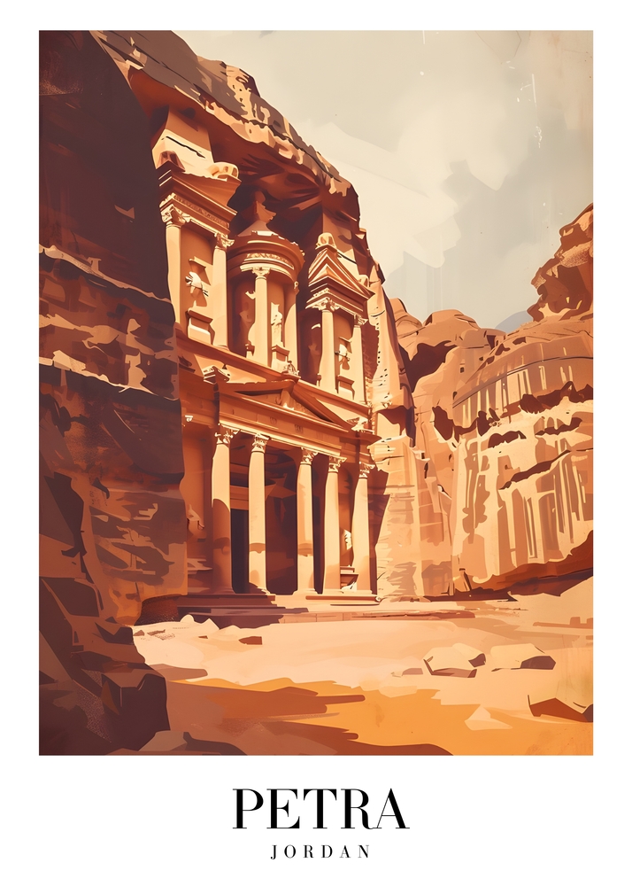 Petra: Ancient Wonder of Jordan premium reproduction