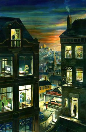 Phil Lockwood Hommage To Edward Hopper wall art
