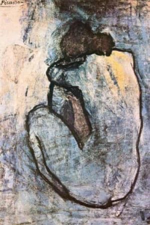 Picasso's Blue Nude - A Masterpiece from the Blue Period wall art