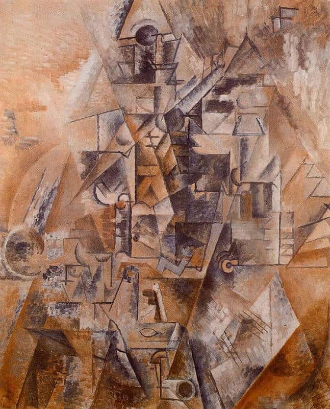 Picasso's Clarinet in Cubism premium reproduction