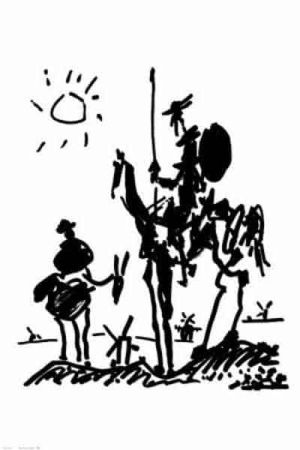 Picasso's Don Quixote: A Masterpiece of Modern Art wall art