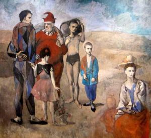 Picasso's Family of Saltimbanques - Circus Scene wall art