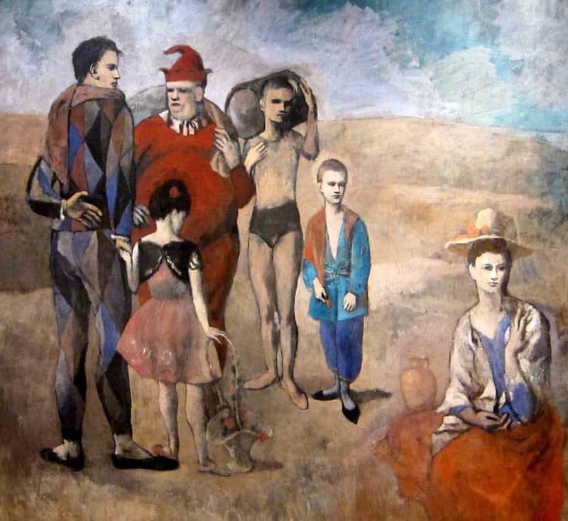 Picasso's Family of Saltimbanques - Circus Scene premium reproduction