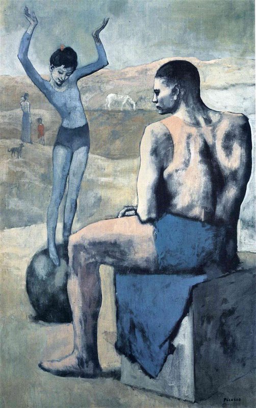 Picasso - Girl on the Ball premium reproduction