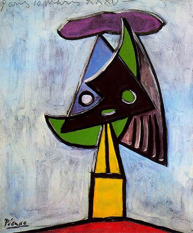 Picasso's Head of a Woman (Olga Picasso) premium reproduction