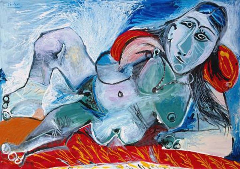 Picasso: Nude Woman With Necklace premium reproduction