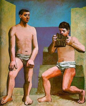 Picasso's 'Two Youths with a Pan Flute' wall art