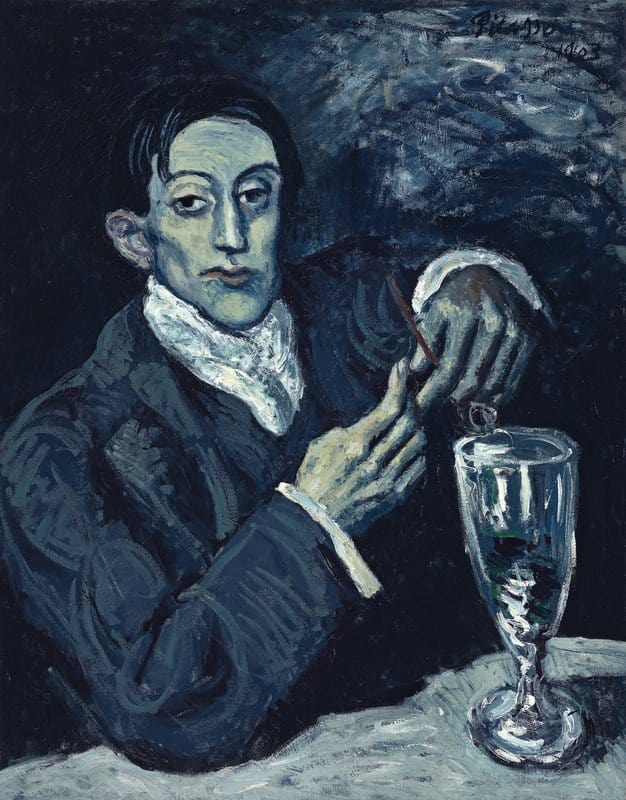 Picasso's Portrait: Angel Fernandez de Soto, The Absinthe Drinker premium reproduction