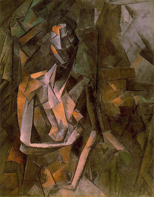 Picasso Seated Female Nude premium reproduction