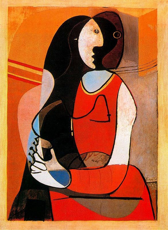 Picasso's Seated Woman premium reproduction