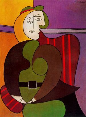Picasso's Seated Woman in a Red Armchair wall art