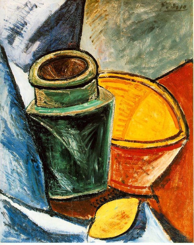 Picasso's Still Life with Lemons premium reproduction