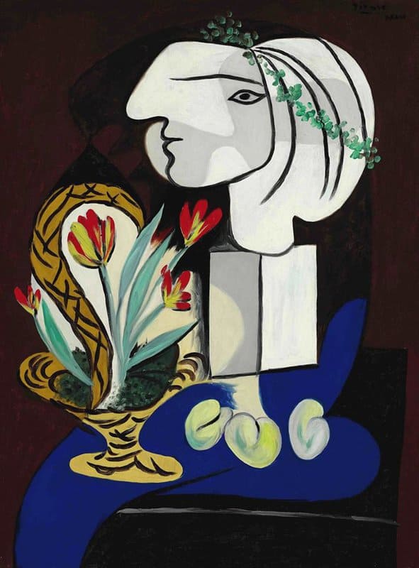 Picasso's Still Life with Tulips - 1932 premium reproduction