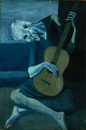 Picasso: The Old Guitarist wall art