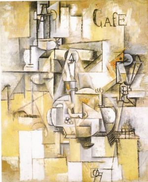 Picasso's Pigeon with Peas - A Cubist Masterpiece wall art