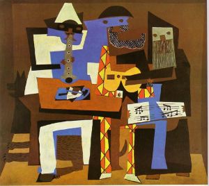 Picasso's Three Musicians wall art