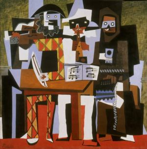 Picasso's Three Musicians: A Cubist Masterpiece wall art