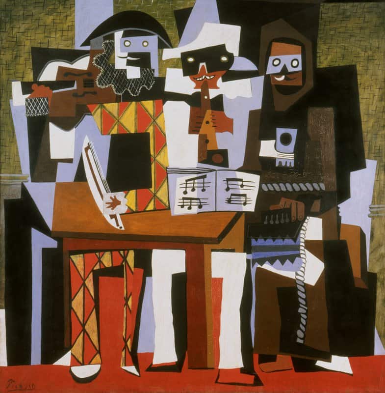 Picasso's Three Musicians: A Cubist Masterpiece premium reproduction