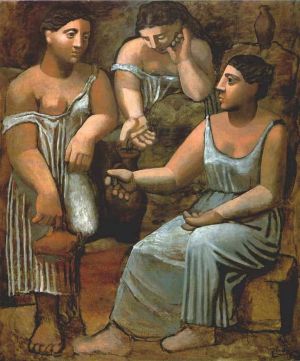 Picasso's Three Women at the Fountain – A Cubist Masterpiece wall art