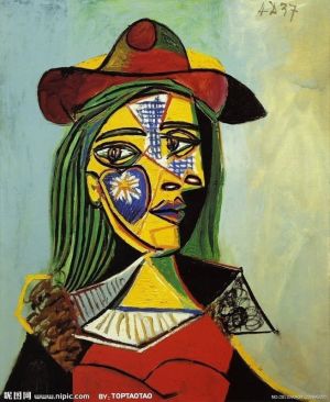 Picasso: Woman in Hat and Fur Collar wall art