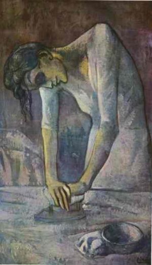 Picasso: Woman Ironing wall art