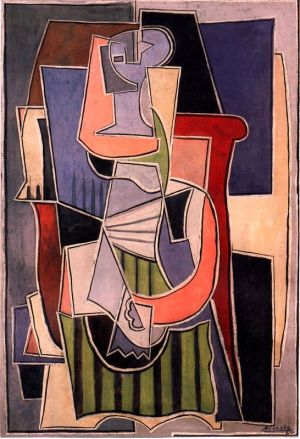 Picasso: Woman Sitting In An Armchair wall art