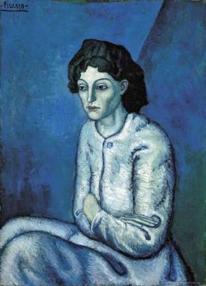 Picasso's Blue Period: Woman With Folded Arms wall art