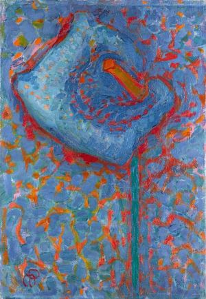 Piet Mondrian: Arum Lily Blue Flower (1908-09) wall art