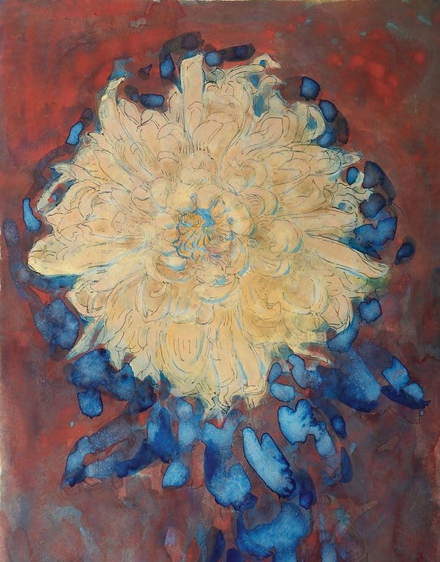 Piet Mondrian: Chrysanthemum, circa 1908-09 premium reproduction