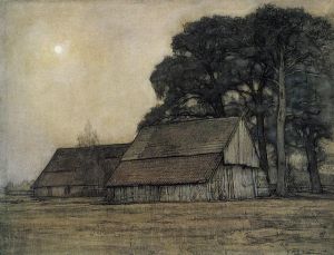 Piet Mondrian: Evening Sheepfold and Farmstead (1906) wall art