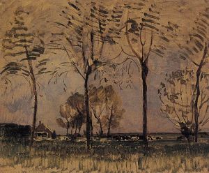 Piet Mondrian: Farm Setting with Four Tall Trees, 1907 wall art