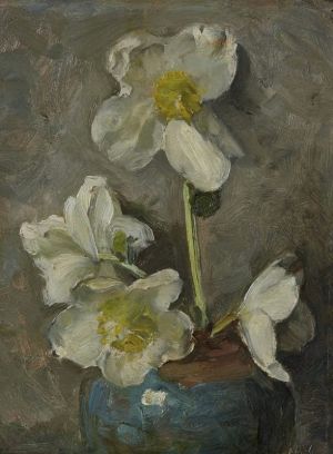Paul Cezanne: White Christmas Roses, 1923 wall art