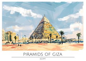 Pyramids of Giza - Egypt wall art