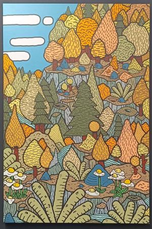 Enchanted Autumn Grove wall art