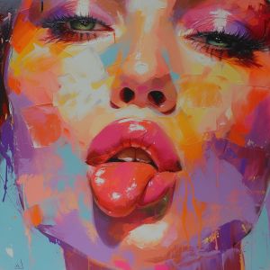 Vibrant Expressionism: A Modern Muse wall art