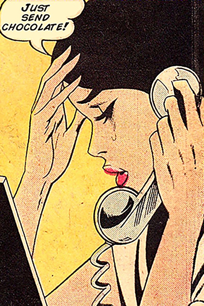 Pop Art with Comic Influence — Just Send Chocolate premium reproduction