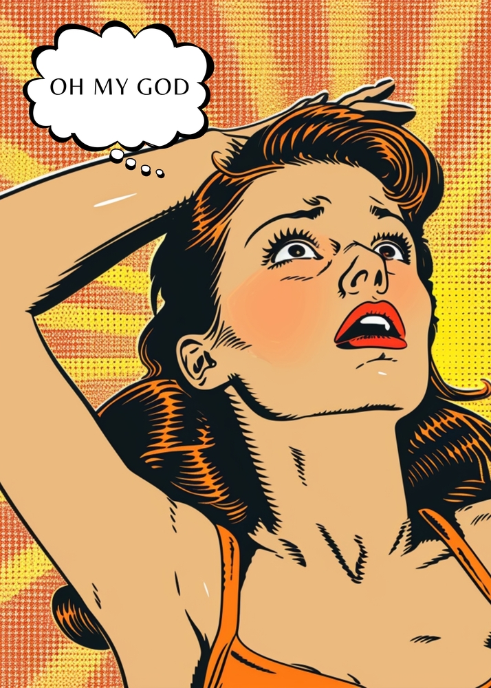 Vibrant Pop Art Expression premium reproduction