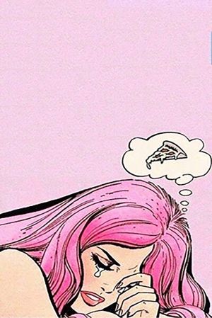 Pop Art Emotions: Teardrops and Pizza Dreams wall art