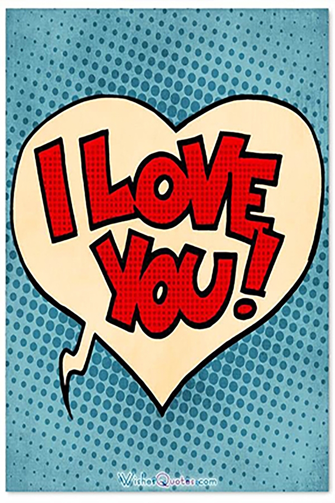 Pop Art Love Expression premium reproduction