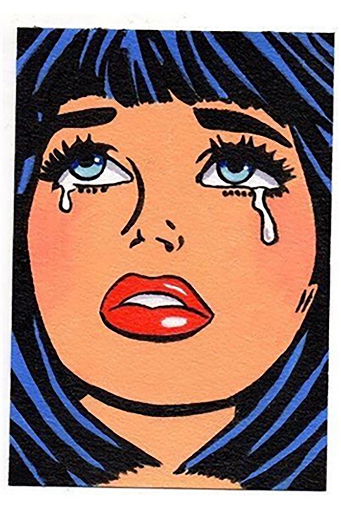 Iconic Tears: A Dive into Emotion in Pop Art premium reproduction