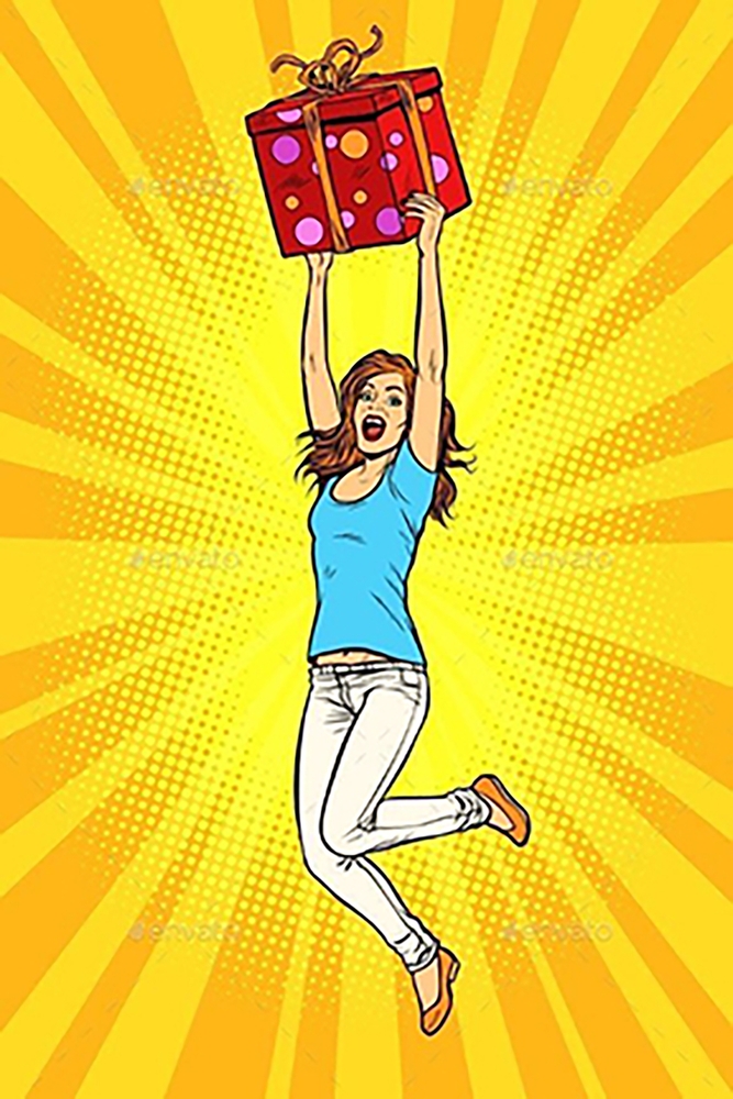 Vibrant Pop Art Celebration premium reproduction
