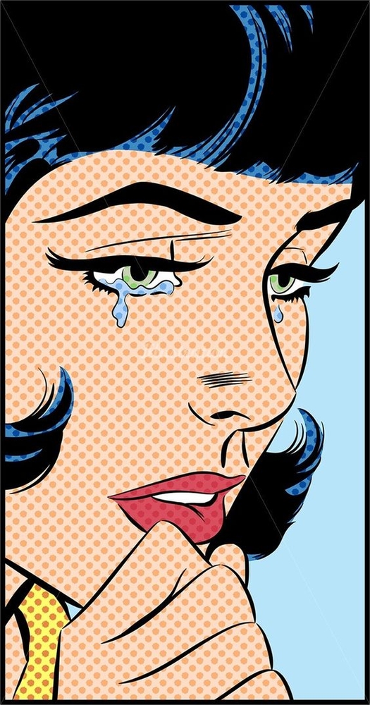 Pop Art Tears: The Melancholy of Existence premium reproduction